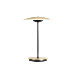 Ginger 20 M batteri bordlampe, messing/hvid