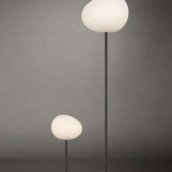 Gregg grande gulvlampe, grå/hvid