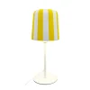Gry bordlampe, gul/hvid