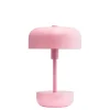 Haipot portable bordlampe/batterilampe, lyserød