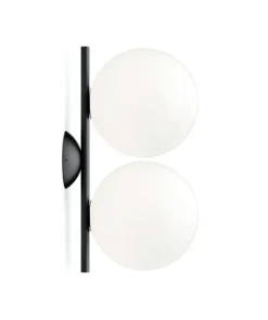 IC Light C/W1 Double væglampe/loftlampe, sort