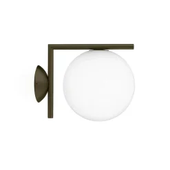 IC Light C/W1 udendørs væglampe/loftlampe, brun
