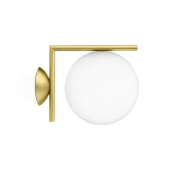 IC Light C/W1 udendørs væglampe/loftlampe, messing