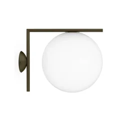 IC Light C/W2 udendørs væglampe/loftlampe, brun