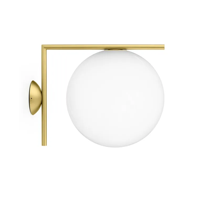 IC Light C/W2 udendørs væglampe/loftlampe, messing
