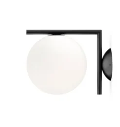 IC Light C/W2 væglampe / loftlampe, sort