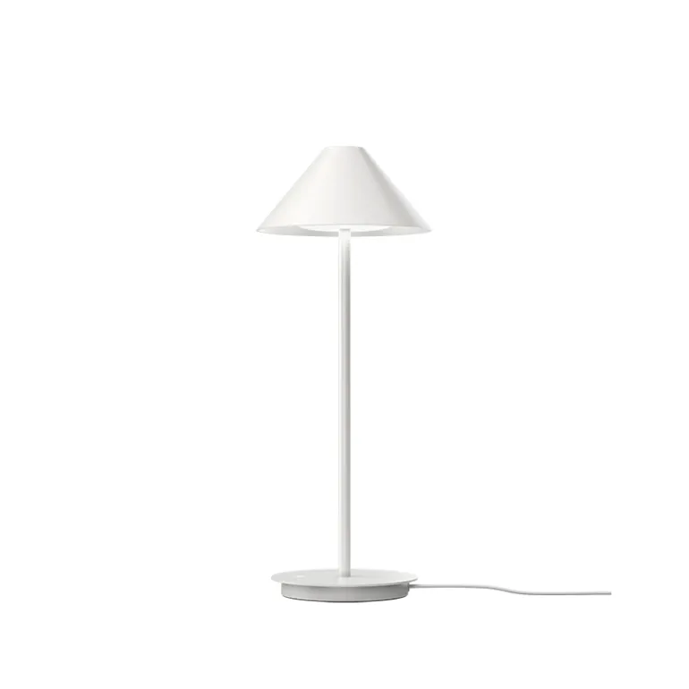 Keglen bordlampe m/bordfod, hvid