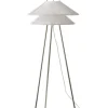 Kiku gulvlampe, hvid/stål