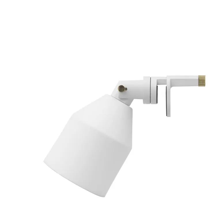 Klip lampe, hvid