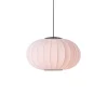 Knit-Wit Ø57 oval pendel LED, lys pink