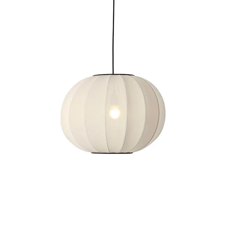 Knit-Wit Ø45 rund pendel, pearl hvid