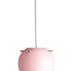 Koi pendel Ø25, rosa/messing