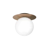 Liila 1 large væglampe / loftlampe, mørk bronze/opal