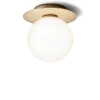 Liila 1 medium væglampe / loftlampe IP44, nordic guld/opal