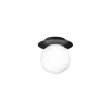 Liila 1 medium væglampe / loftlampe, sort/opal