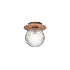 Liila 1 Outdoor væglampe / loftlampe, mørk bronze/klar