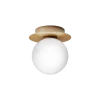 Liila 1 Small væglampe / loftlampe IP44, nordic guld/opal