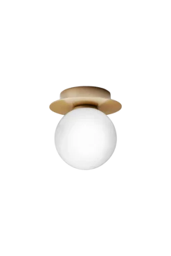 Liila 1 Small væglampe / loftlampe IP44, nordic guld/opal