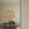 Liila 12 væglampe / loftlampe, nordic guld/klar