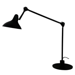Lotus bordlampe, mat sort
