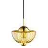 Lotus pendel, amber