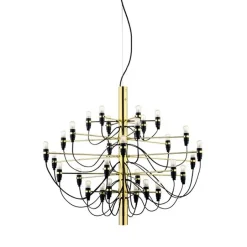 2097/30 lysekrone LED, messing