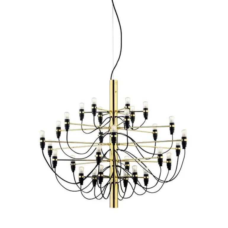 2097/30 lysekrone LED, messing