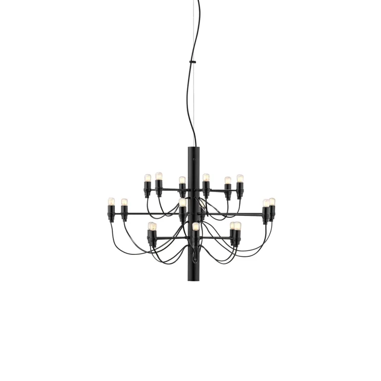2097/18 lysekrone LED, sort