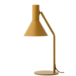LYSS bordlampe, mat mandelfarvet