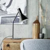 LYSS bordlampe, mat sort