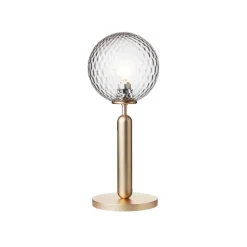 Miira bordlampe, messing/klar