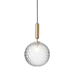 Miira 1 Large pendel, messing/klar