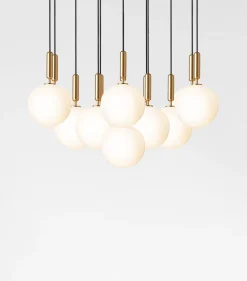 Miira 13 Large pendel, opal/messing