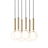 Miira 6 pendel, opal/messing