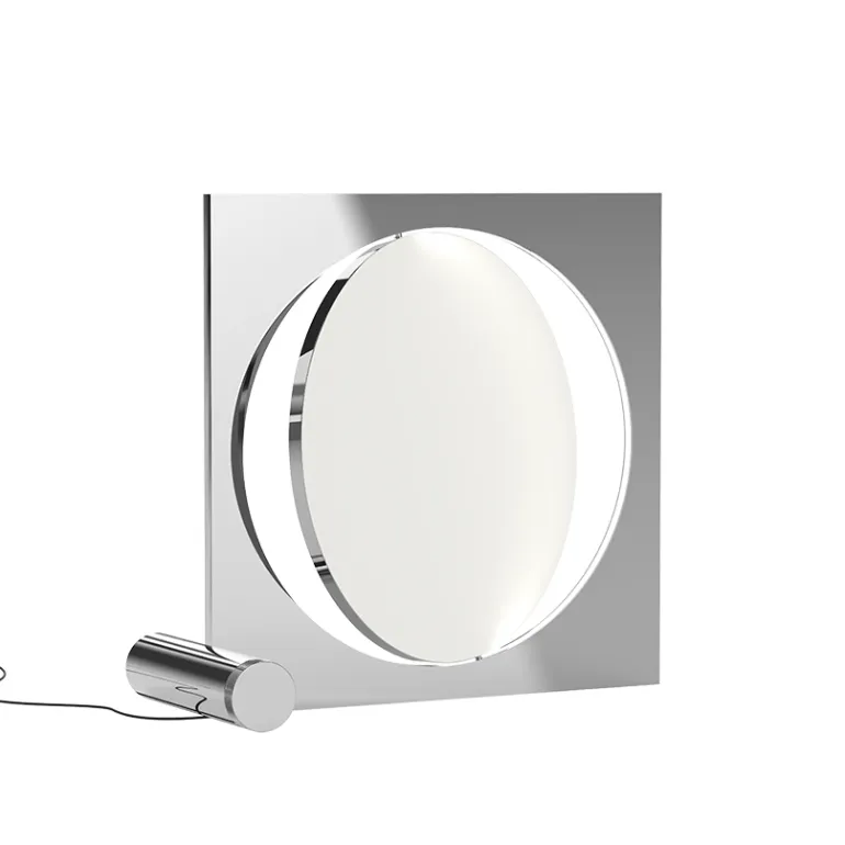 Moonsetter 600 LED gulvlampe, krom/hvid