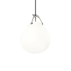 Moser pendel Ø205, mat hvid opal