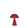 Mush Portable bordlampe / batterilampe, rød