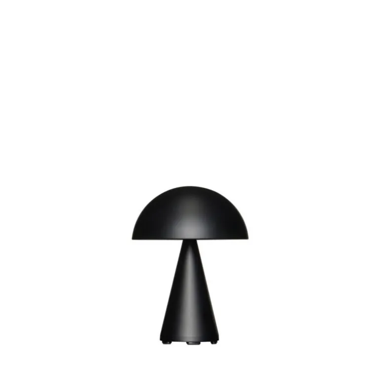 Mush Portable bordlampe / batterilampe, mat sort