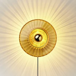 New Wave Optic væglampe, amber