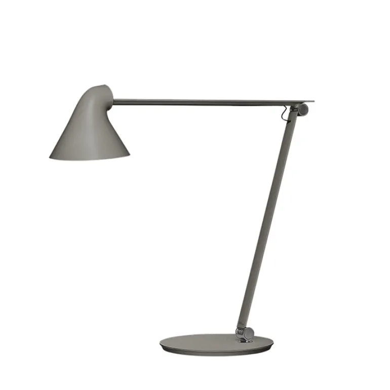 NJP bordlampe m/bordfod, mørk alu grå