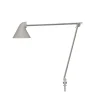 NJP bordlampe m/Ø10 pind, lys alu grå