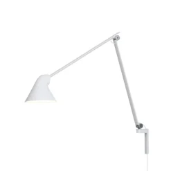 NJP væglampe m/lang arm, hvid