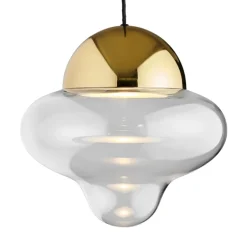 Nutty XL pendel, klar/guld