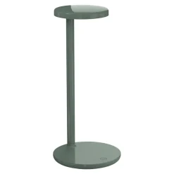 Oblique bordlampe, blank grøn