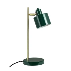 Ocean bordlampe, mørkegrøn/messing