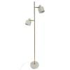 Ocean gulvlampe, beige/messing