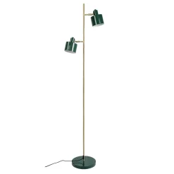 Ocean gulvlampe, mørkegrøn/messing