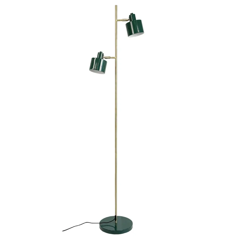 Ocean gulvlampe, mørkegrøn/messing