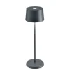 Olivia batterilampe / bordlampe, mørkegrå