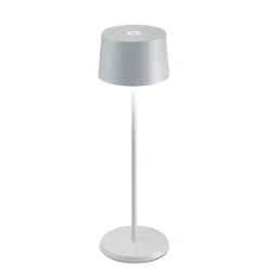 Olivia batterilampe / bordlampe, hvid